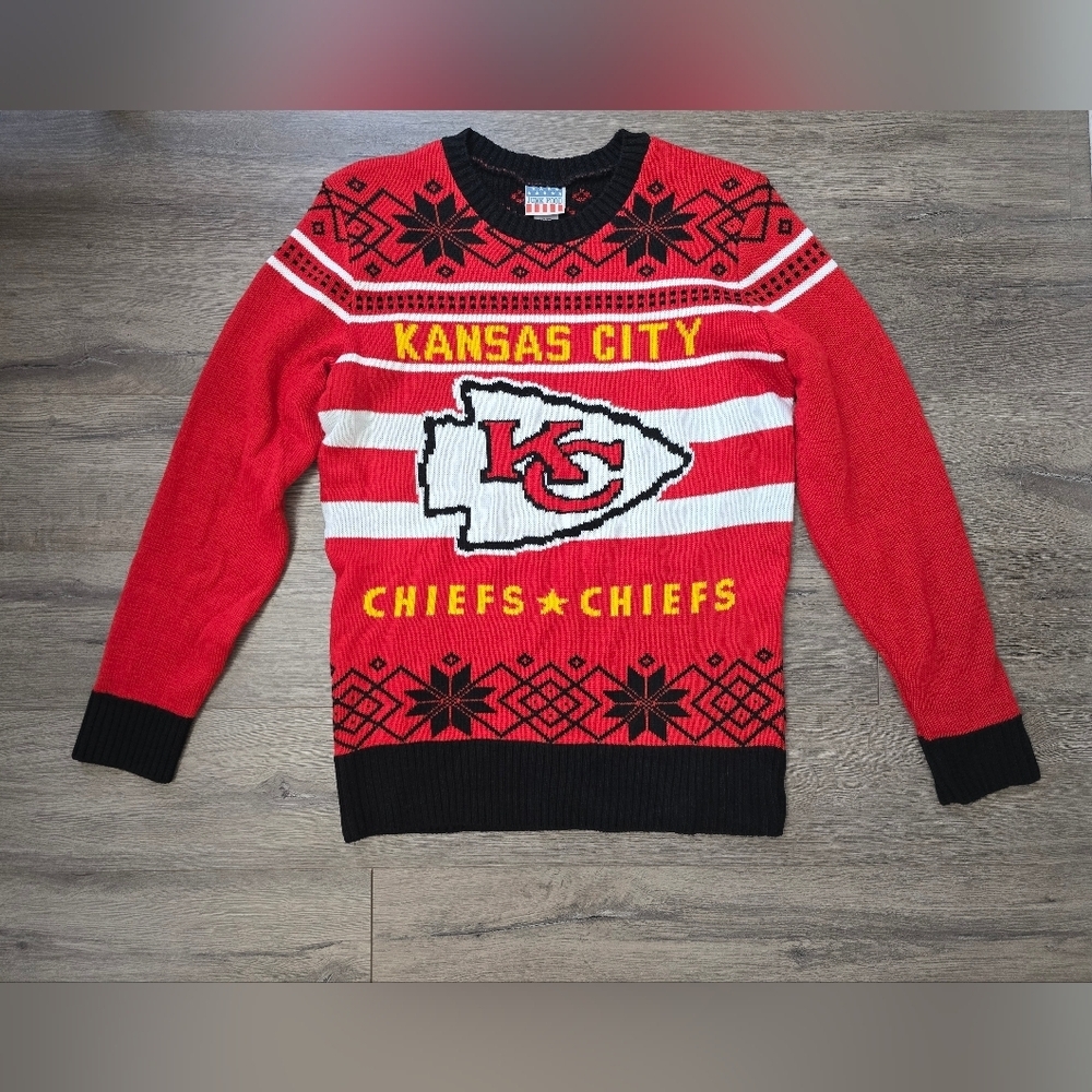 Kansas City Chiefs 2015 Junk Food Crewneck Sweater Womens Size Medium NFL
